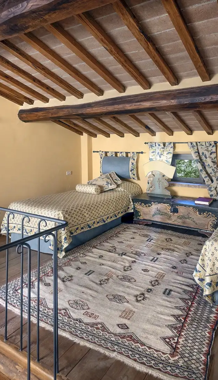 Soppalco winery master suite Il Falconiere