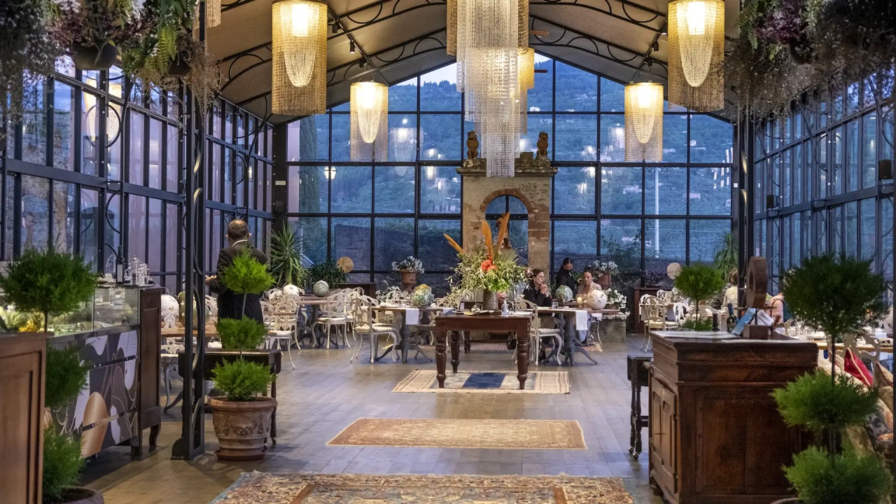 Gazebo di notte Il Falconiere Toscana